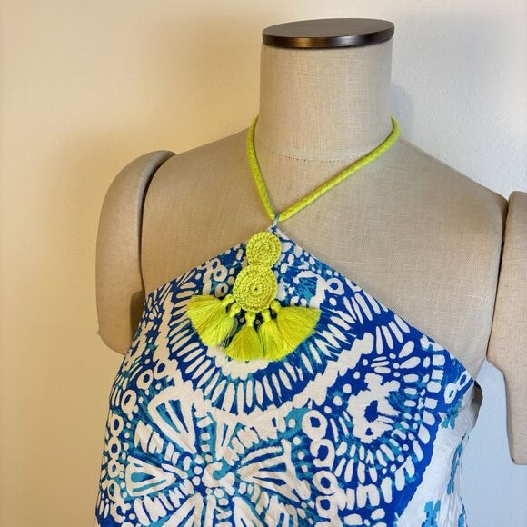 Lilly Pulitzer Womens XS Selin To The Sea Silk Halter Top - Picture 5 of 10